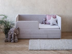 Диван-кровать Happy (светло-серый) в Сангаре - sangar.mebel-nsk.ru | фото