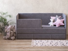 Диван-кровать Happy (темно-серый) в Сангаре - sangar.mebel-nsk.ru | фото