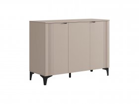 Комод 3 Рич (кашемир/фрапучино матовый/черный) в Сангаре - sangar.mebel-nsk.ru | фото