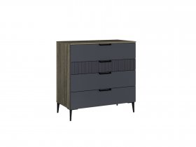 Комод 900 4ящ. Км052.0.001 Борнео (джара темная/хангва) в Сангаре - sangar.mebel-nsk.ru | фото