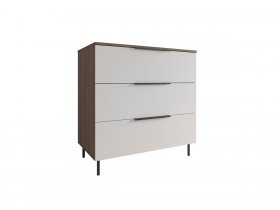 Комод 900 Роза (орех франклин карамельный/бежевый скин) в Сангаре - sangar.mebel-nsk.ru | фото