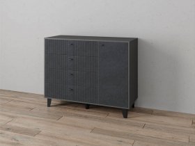 Комод «Катрин-13» (графит/гранит лофт) в Сангаре - sangar.mebel-nsk.ru | фото