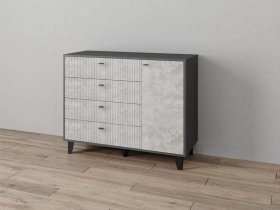 Комод «Катрин-13» (графит/мальта) в Сангаре - sangar.mebel-nsk.ru | фото