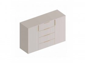 Комод с 4 ящ., 2створ. «Тефия» (тефия/софт сантьяго) в Сангаре - sangar.mebel-nsk.ru | фото