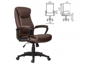 Кресло офисное BRABIX Enter EX-511, коричневое в Сангаре - sangar.mebel-nsk.ru | фото