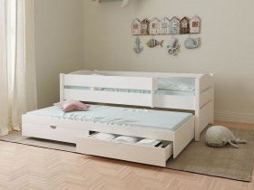 Кровать двухуровневая с ящиками «Лапландия» в Сангаре - sangar.mebel-nsk.ru | фото