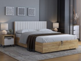 Кровать двуспальная 1,6м Юлия в Сангаре - sangar.mebel-nsk.ru | фото