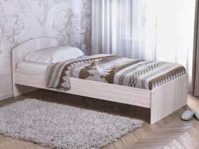 Кровать односпальная 80 с низкой спинкой (ясень шимо светлый) в Сангаре - sangar.mebel-nsk.ru | фото