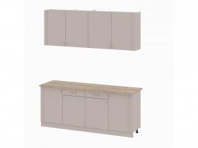 Кухонный гарнитур 2,0м Одетта (меланж/дуб сонома) в Сангаре - sangar.mebel-nsk.ru | фото