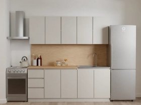 Кухонный гарнитур Мори 2,0 м (сатин) в Сангаре - sangar.mebel-nsk.ru | фото