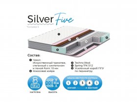 Матрас Silver Five в Сангаре - sangar.mebel-nsk.ru | фото