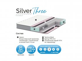 Матрас Silver Three в Сангаре - sangar.mebel-nsk.ru | фото