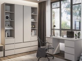 Модульная детская Люмо (кашемир) в Сангаре - sangar.mebel-nsk.ru | фото