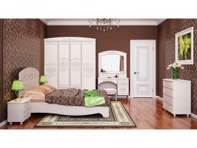 Модульная спальня Каролина в Сангаре - sangar.mebel-nsk.ru | фото
