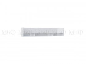 Полка Оливия (белый/белый глянец холодный) в Сангаре - sangar.mebel-nsk.ru | фото