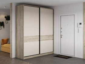 Шкаф-купе Бостон ШК-005 (2.0 м) (дуб крафт серый/кашемир) в Сангаре - sangar.mebel-nsk.ru | фото