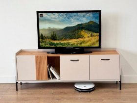 Тумба 2 Доминика (кашемир/дуб крафт золотой) в Сангаре - sangar.mebel-nsk.ru | фото