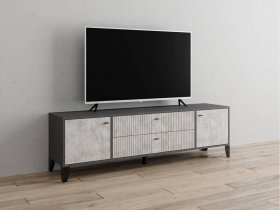 Тумба под ТВ Парус-10 (графит/мальта) в Сангаре - sangar.mebel-nsk.ru | фото
